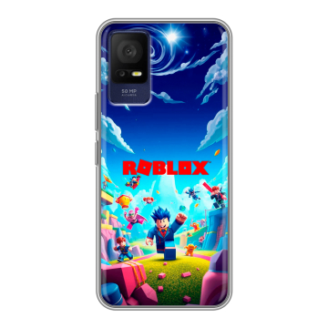 Силиконовый чехол на TCL 408 с принтом Roblox Роблокс Силиконовый чехол на TCL 408 с принтом Roblox Роблокс