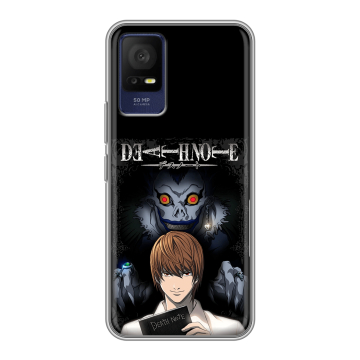 Силиконовый чехол на TCL 408 с принтом Death note Тетрадь смерти Силиконовый чехол на TCL 408 с принтом Death note Тетрадь смерти