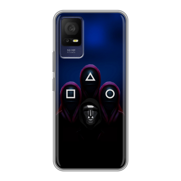 Силиконовый чехол на TCL 408 с принтом Игра Кальмара Силиконовый чехол на TCL 408 с принтом Игра Кальмара