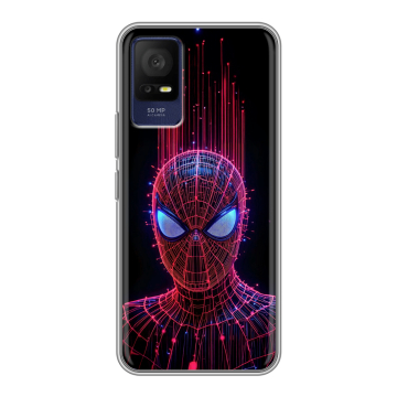 Силиконовый чехол на TCL 408 с принтом Spiderman Человек паук Силиконовый чехол на TCL 408 с принтом Spiderman Человек паук