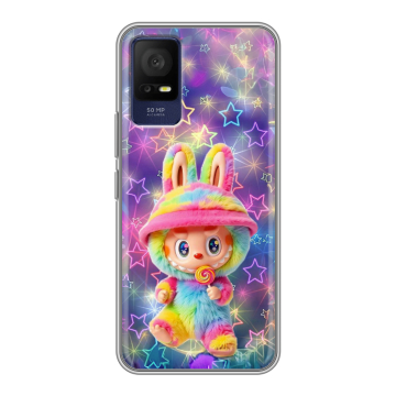 Силиконовый чехол на TCL 408 с принтом Labubu Лабубу Силиконовый чехол на TCL 408 с принтом Labubu Лабубу