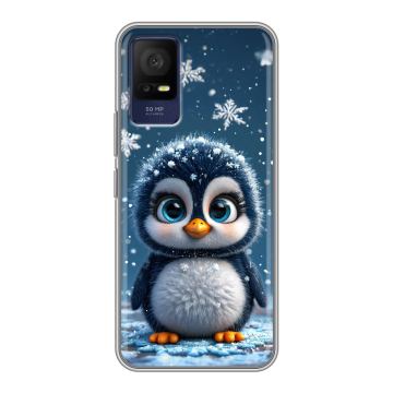 Силиконовый чехол на TCL 408 с принтом Новый год Силиконовый чехол на TCL 408 с принтом Новый год