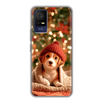 Силиконовый чехол на TCL 408 с принтом Новый год Силиконовый чехол на TCL 408 с принтом Новый год