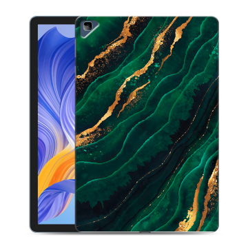 Силиконовый чехол на планшета Huawei Honor Pad X8 с принтом Мрамор зеленое золото Силиконовый чехол на планшета Huawei Honor Pad X8 с принтом Мрамор зеленое золото