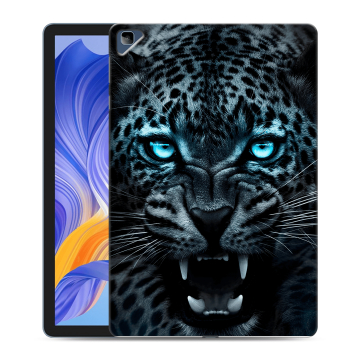 Силиконовый чехол на планшета Huawei Honor Pad X8 с принтом Темный леопард Силиконовый чехол на планшета Huawei Honor Pad X8 с принтом Темный леопард
