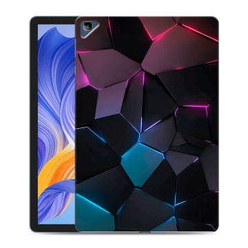 Силиконовый чехол на планшета Huawei Honor Pad X8 с принтом Геометрия неона Силиконовый чехол на планшета Huawei Honor Pad X8 с принтом Геометрия неона