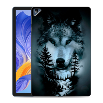 Силиконовый чехол на планшета Huawei Honor Pad X8 с принтом Лесной волк Силиконовый чехол на планшета Huawei Honor Pad X8 с принтом Лесной волк