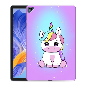 Силиконовый чехол на планшета Huawei Honor Pad X8 с принтом Единорог Силиконовый чехол на планшета Huawei Honor Pad X8 с принтом Единорог