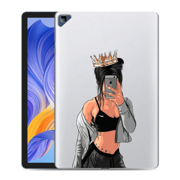 Силиконовый чехол на планшета Huawei Honor Pad X8 с принтом Женские принты Силиконовый чехол на планшета Huawei Honor Pad X8 с принтом Женские принты