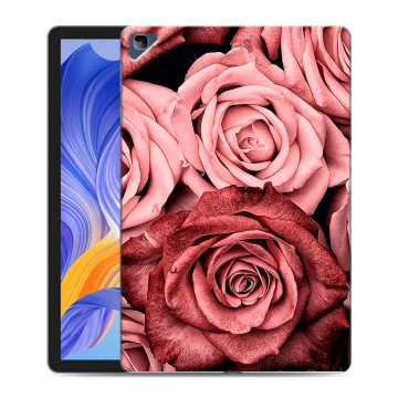 Силиконовый чехол на планшета Huawei Honor Pad X8 с принтом Цветы розы Силиконовый чехол на планшета Huawei Honor Pad X8 с принтом Цветы розы