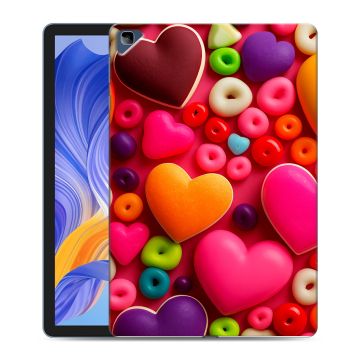 Силиконовый чехол на планшета Huawei Honor Pad X8 с принтом Сердечки Силиконовый чехол на планшета Huawei Honor Pad X8 с принтом Сердечки