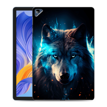 Силиконовый чехол на Huawei Honor Pad X8 с принтом Волк ночной