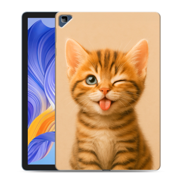 Силиконовый чехол на Huawei Honor Pad X8 с принтом котенок Силиконовый чехол на Huawei Honor Pad X8 с принтом котенок