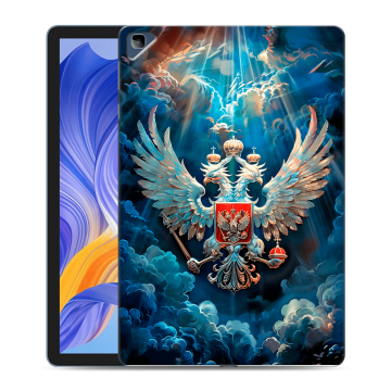 Силиконовый чехол на Huawei Honor Pad X8 с принтом Герб флаг России Силиконовый чехол на Huawei Honor Pad X8 с принтом Герб флаг России