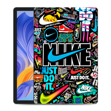 Силиконовый чехол на Huawei Honor Pad X8 с принтом найк nike черный