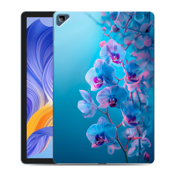 Силиконовый чехол на Huawei Honor Pad X8 с принтом голубые орхидеи Силиконовый чехол на Huawei Honor Pad X8 с принтом голубые орхидеи