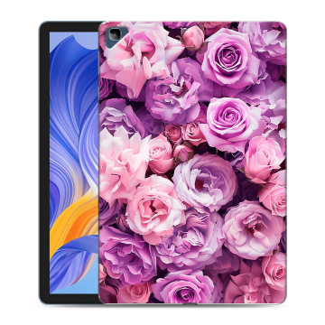 Силиконовый чехол на Huawei Honor Pad X8 с принтом лавандовые розы