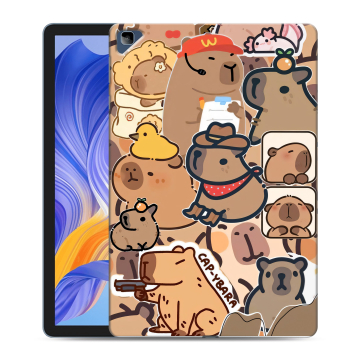 Силиконовый чехол на Huawei Honor Pad X8 с принтом капибара