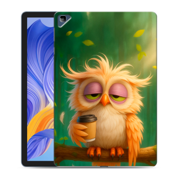 Силиконовый чехол на Huawei Honor Pad X8 с принтом сова Силиконовый чехол на Huawei Honor Pad X8 с принтом сова