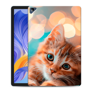 Силиконовый чехол на Huawei Honor Pad X8 с принтом котик Силиконовый чехол на Huawei Honor Pad X8 с принтом котик
