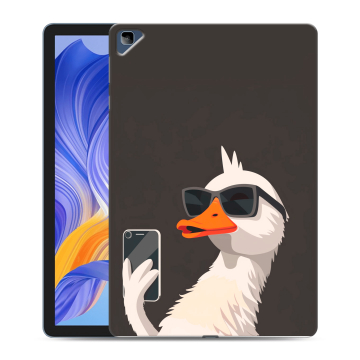 Силиконовый чехол на Huawei Honor Pad X8 с принтом утка в очках Силиконовый чехол на Huawei Honor Pad X8 с принтом утка в очках