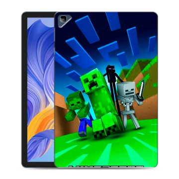 Силиконовый чехол на Huawei Honor Pad X8 с принтом Майнкрафт