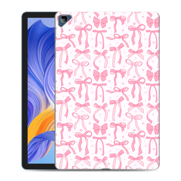 Силиконовый чехол на Huawei Honor Pad X8 с принтом Розовые бантики