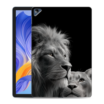 Силиконовый чехол на Huawei Honor Pad X8 с принтом Лев кошки Силиконовый чехол на Huawei Honor Pad X8 с принтом Лев кошки