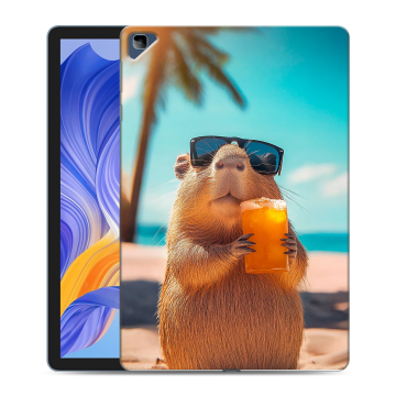 Силиконовый чехол на Huawei Honor Pad X8 с принтом Капибара