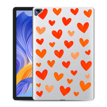 Силиконовый чехол на Huawei Honor Pad X8 с принтом Сердечки Силиконовый чехол на Huawei Honor Pad X8 с принтом Сердечки