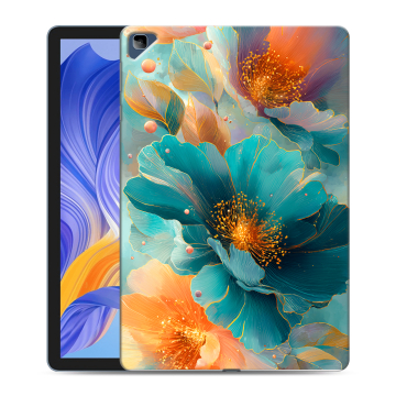 Силиконовый чехол на Huawei Honor Pad X8 с принтом Цветы Силиконовый чехол на Huawei Honor Pad X8 с принтом Цветы