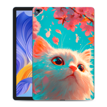 Силиконовый чехол на Huawei Honor Pad X8 с принтом Красивый кот