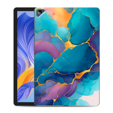 Силиконовый чехол на Huawei Honor Pad X8 с принтом Мрамор блестки