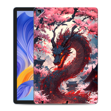 Силиконовый чехол на Huawei Honor Pad X8 с принтом Дракон Японский Силиконовый чехол на Huawei Honor Pad X8 с принтом Дракон Японский