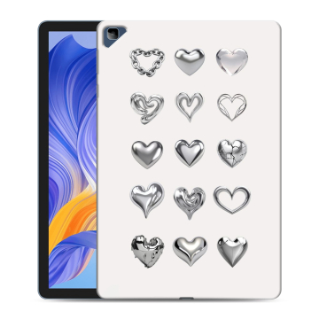 Силиконовый чехол на Huawei Honor Pad X8 с принтом Y2K сердечки Силиконовый чехол на Huawei Honor Pad X8 с принтом Y2K сердечки