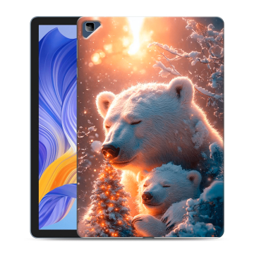Силиконовый чехол на Huawei Honor Pad X8 с принтом Новый год