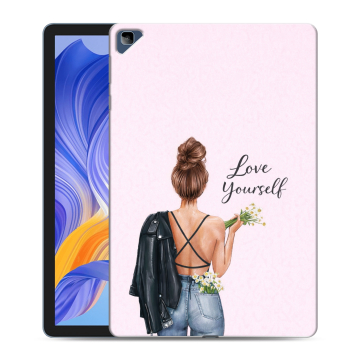 Силиконовый чехол на Huawei Honor Pad X8 с принтом женский Силиконовый чехол на Huawei Honor Pad X8 с принтом женский