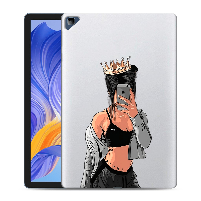 Силиконовый противоударный чехол на Huawei Honor Pad X8 с принтом Женские принты Силиконовый противоударный чехол на Huawei Honor Pad X8 с принтом Женские принты