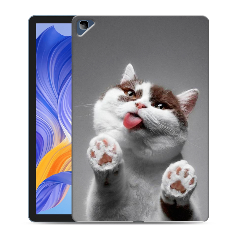 Силиконовый чехол на планшета Huawei Honor Pad X8 с принтом Коты Силиконовый чехол на планшета Huawei Honor Pad X8 с принтом Коты