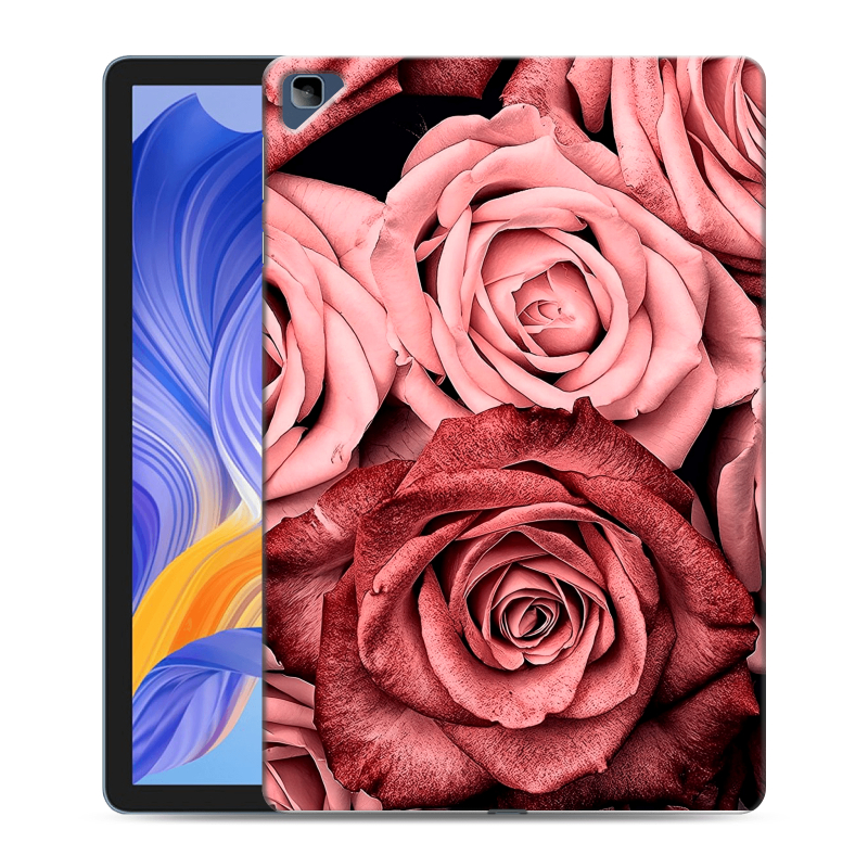 Силиконовый чехол на Huawei Honor Pad X8 с принтом Цветы розы Силиконовый чехол на Huawei Honor Pad X8 с принтом Цветы розы