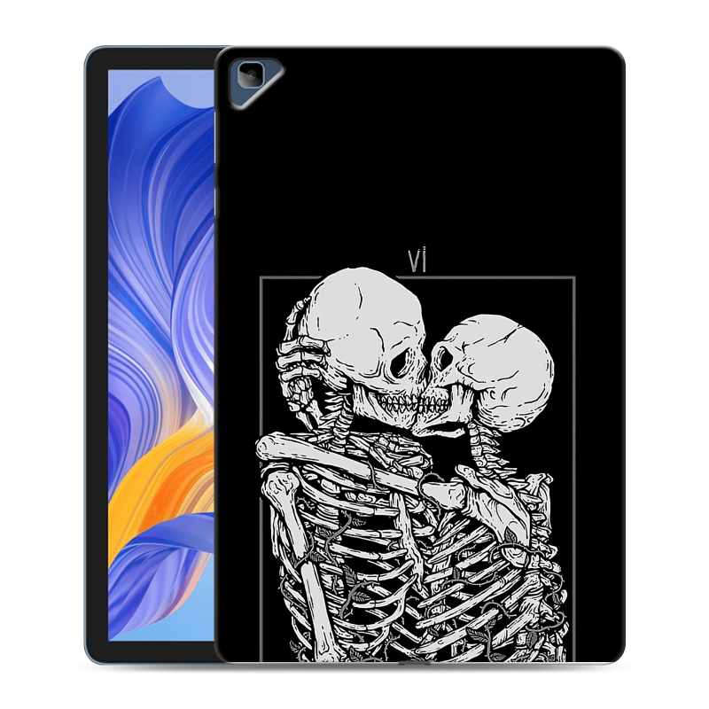 Силиконовый чехол на Huawei Honor Pad X8 с принтом Поцелуй скелетов Силиконовый чехол на Huawei Honor Pad X8 с принтом Поцелуй скелетов