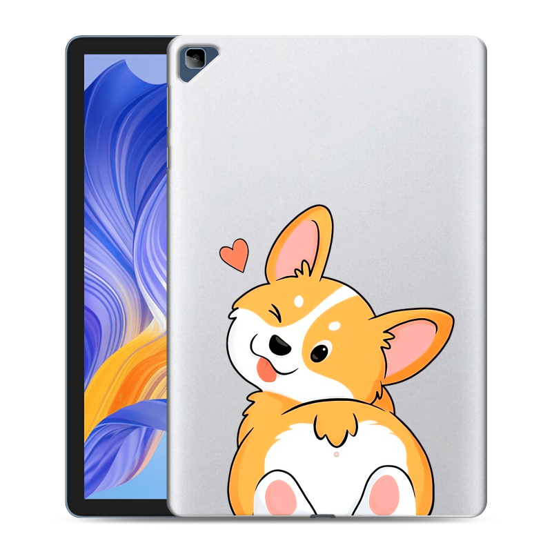 Силиконовый чехол на Huawei Honor Pad X8 с принтом Корги Силиконовый чехол на Huawei Honor Pad X8 с принтом Корги