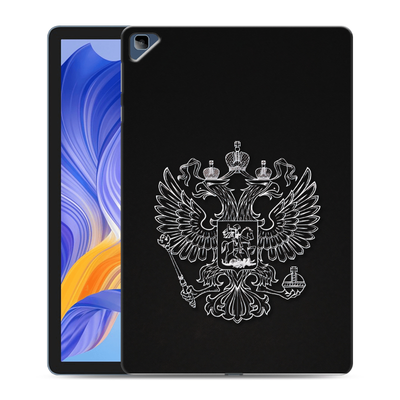 Силиконовый противоударный чехол на Huawei Honor Pad X8 с принтом Герб России Силиконовый противоударный чехол на Huawei Honor Pad X8 с принтом Герб России