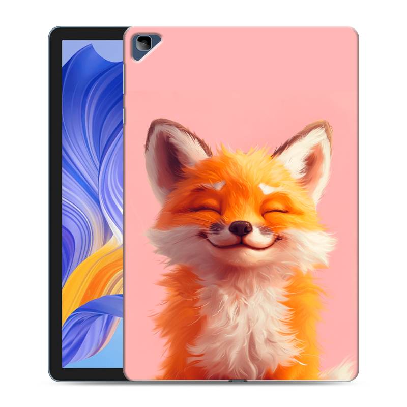 Силиконовый чехол на Huawei Honor Pad X8 с принтом милая лиса Силиконовый чехол на Huawei Honor Pad X8 с принтом милая лиса