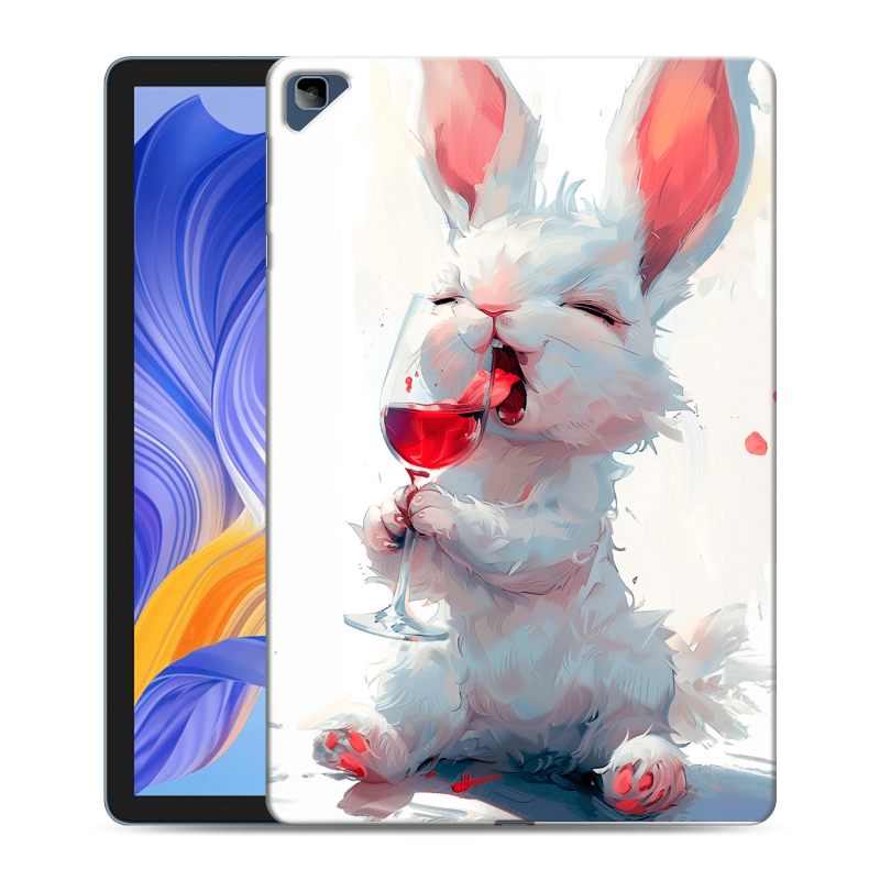 Силиконовый противоударный чехол на Huawei Honor Pad X8 с принтом кролик зайчик Силиконовый противоударный чехол на Huawei Honor Pad X8 с принтом кролик зайчик