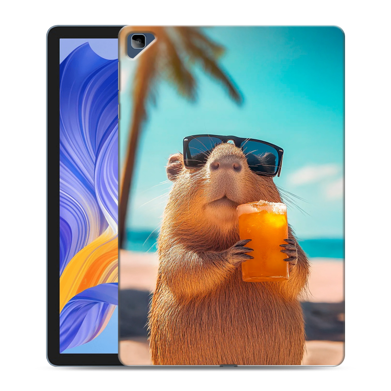 Силиконовый чехол на Huawei Honor Pad X8 с принтом Капибара Силиконовый чехол на Huawei Honor Pad X8 с принтом Капибара