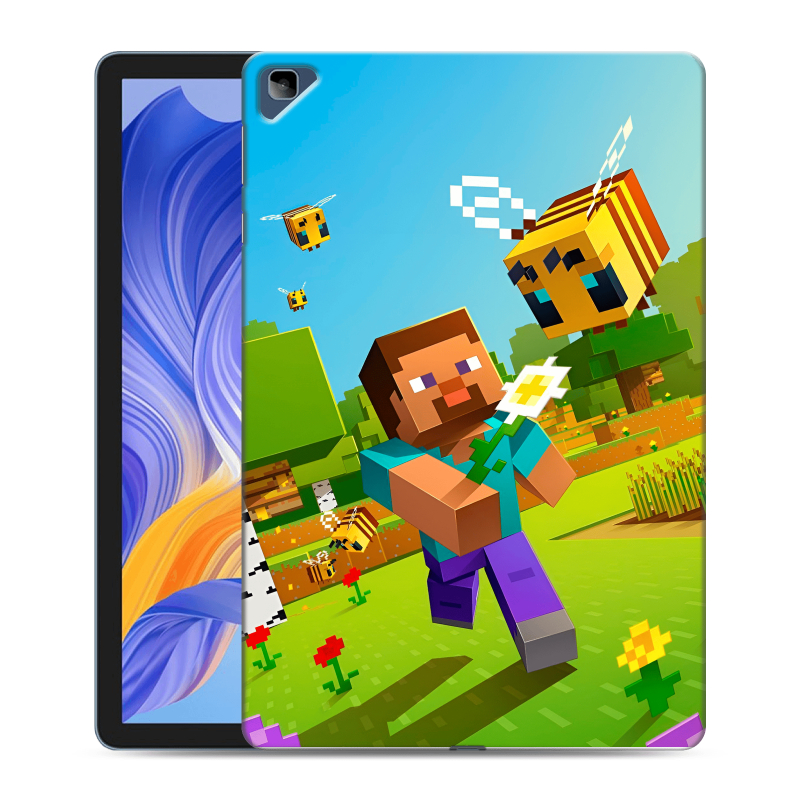 Силиконовый противоударный чехол на Huawei Honor Pad X8 с принтом Майнкрафт Minecraft Силиконовый противоударный чехол на Huawei Honor Pad X8 с принтом Майнкрафт Minecraft