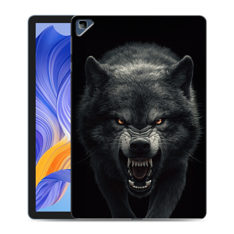 Силиконовый чехол на Huawei Honor Pad X8 с принтом Волк Силиконовый чехол на Huawei Honor Pad X8 с принтом Волк