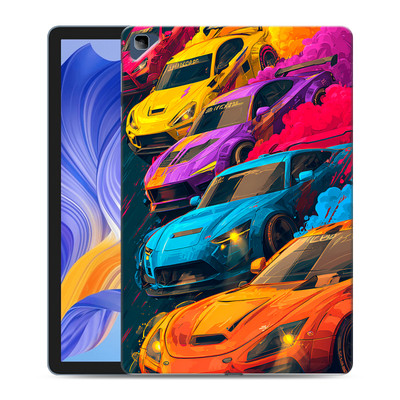 Силиконовый чехол на Huawei Honor Pad X8 с принтом Тачки Силиконовый чехол на Huawei Honor Pad X8 с принтом Тачки