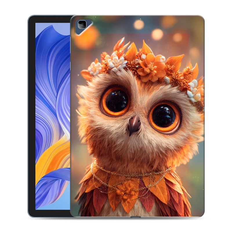 Силиконовый чехол на Huawei Honor Pad X8 с принтом Милая сова Силиконовый чехол на Huawei Honor Pad X8 с принтом Милая сова